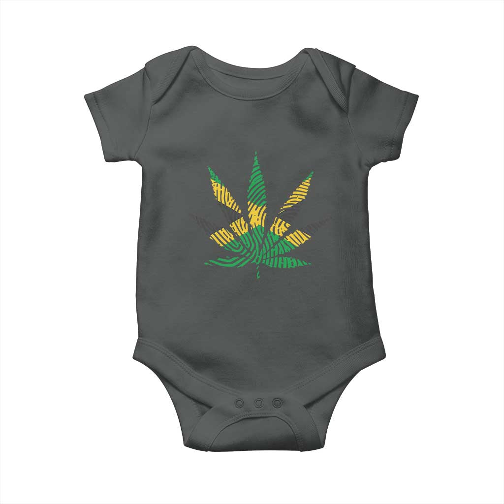 Jamaica Flag Cannabis Baby Onesie Funny Stoner Weed Lovers Marijuana 420 - Wonder Print Shop