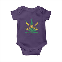 Jamaica Flag Cannabis Baby Onesie Funny Stoner Weed Lovers Marijuana 420 - Wonder Print Shop