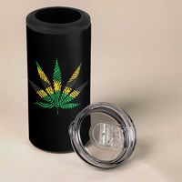 Jamaica Flag Cannabis 4 in 1 Can Cooler Tumbler Funny Stoner Weed Lovers Marijuana 420 - Wonder Print Shop