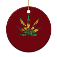 Jamaica Flag Cannabis Ceramic Ornament Funny Stoner Weed Lovers Marijuana 420 - Wonder Print Shop