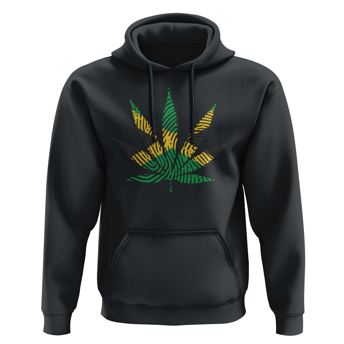 Jamaica Flag Cannabis Hoodie Funny Stoner Weed Lovers Marijuana 420 - Wonder Print Shop