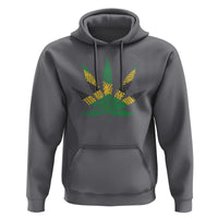 Jamaica Flag Cannabis Hoodie Funny Stoner Weed Lovers Marijuana 420 - Wonder Print Shop