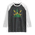 Jamaica Flag Cannabis Raglan Shirt Funny Stoner Weed Lovers Marijuana 420 - Wonder Print Shop