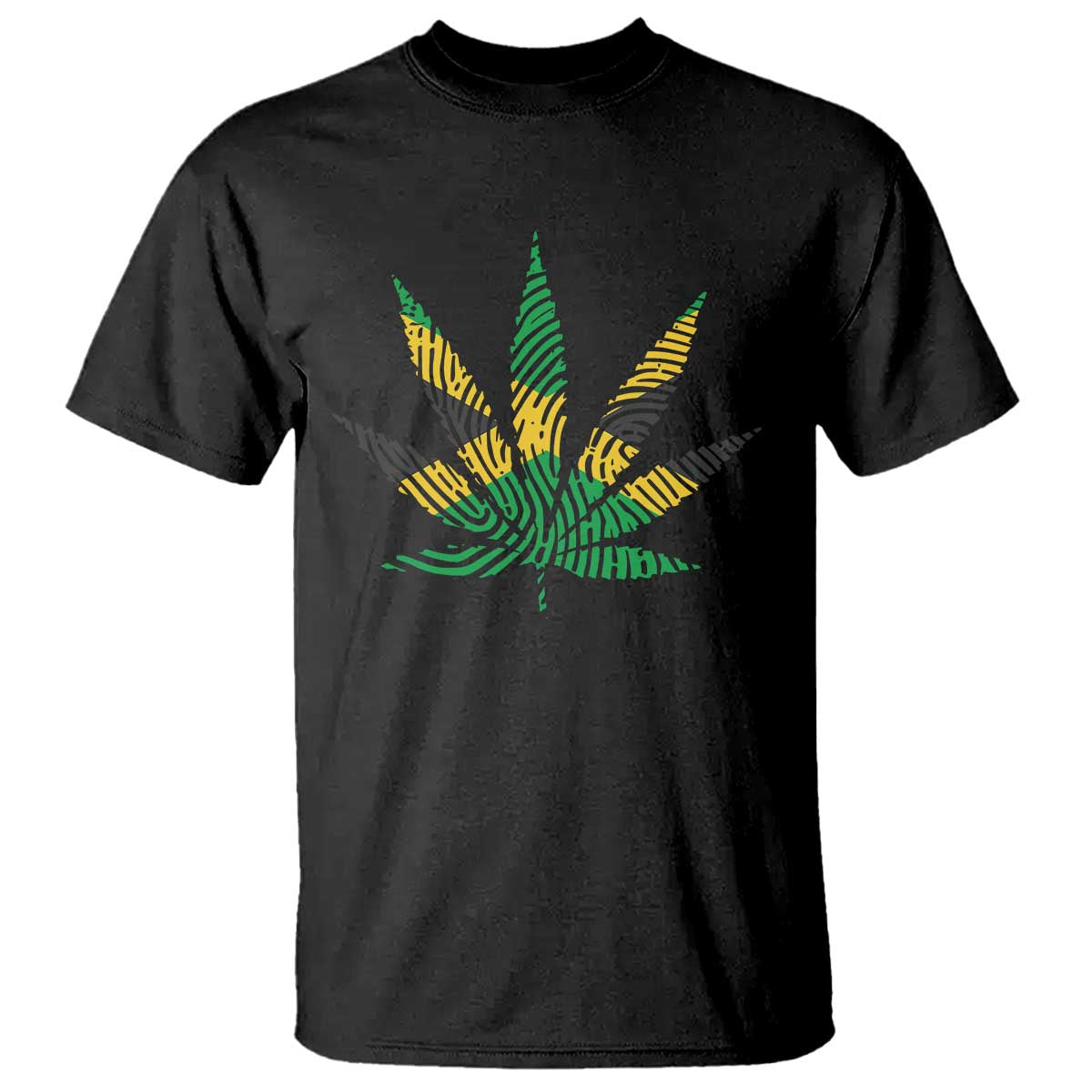 Jamaica Flag Cannabis T Shirt Funny Stoner Weed Lovers Marijuana 420 - Wonder Print Shop