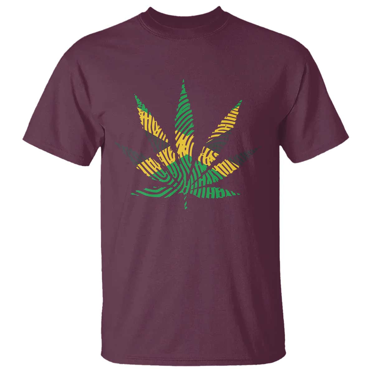 Jamaica Flag Cannabis T Shirt Funny Stoner Weed Lovers Marijuana 420 - Wonder Print Shop