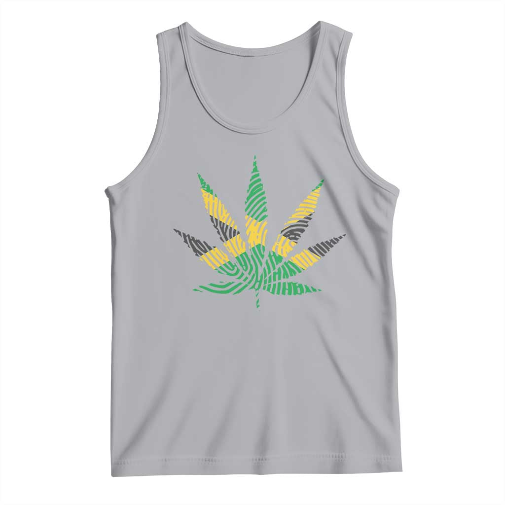 Jamaica Flag Cannabis Tank Top Funny Stoner Weed Lovers Marijuana 420 - Wonder Print Shop