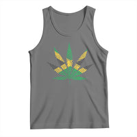 Jamaica Flag Cannabis Tank Top Funny Stoner Weed Lovers Marijuana 420 - Wonder Print Shop