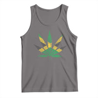 Jamaica Flag Cannabis Tank Top Funny Stoner Weed Lovers Marijuana 420 - Wonder Print Shop