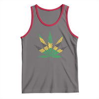 Jamaica Flag Cannabis Tank Top Funny Stoner Weed Lovers Marijuana 420 - Wonder Print Shop