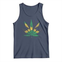 Jamaica Flag Cannabis Tank Top Funny Stoner Weed Lovers Marijuana 420 - Wonder Print Shop