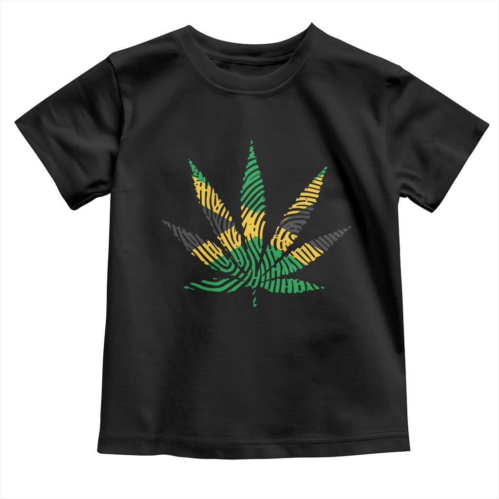 Jamaica Flag Cannabis Toddler T Shirt Funny Stoner Weed Lovers Marijuana 420 - Wonder Print Shop