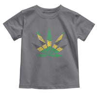 Jamaica Flag Cannabis Toddler T Shirt Funny Stoner Weed Lovers Marijuana 420 - Wonder Print Shop