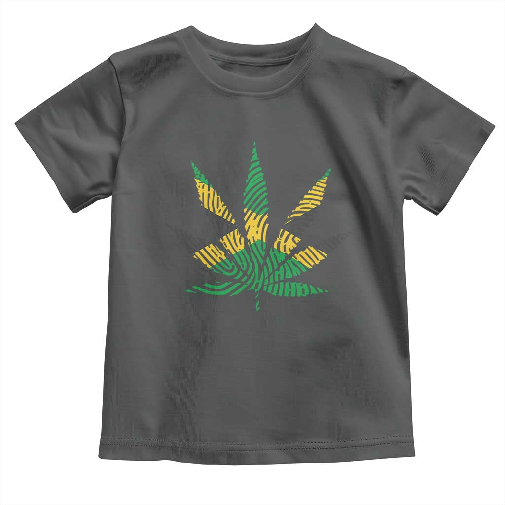 Jamaica Flag Cannabis Toddler T Shirt Funny Stoner Weed Lovers Marijuana 420 - Wonder Print Shop