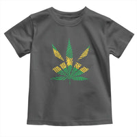 Jamaica Flag Cannabis Toddler T Shirt Funny Stoner Weed Lovers Marijuana 420 - Wonder Print Shop