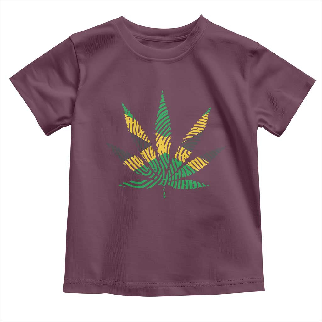 Jamaica Flag Cannabis Toddler T Shirt Funny Stoner Weed Lovers Marijuana 420 - Wonder Print Shop