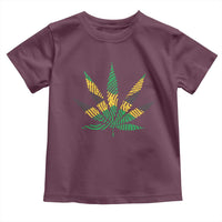 Jamaica Flag Cannabis Toddler T Shirt Funny Stoner Weed Lovers Marijuana 420 - Wonder Print Shop