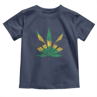 Jamaica Flag Cannabis Toddler T Shirt Funny Stoner Weed Lovers Marijuana 420 - Wonder Print Shop