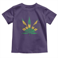 Jamaica Flag Cannabis Toddler T Shirt Funny Stoner Weed Lovers Marijuana 420 - Wonder Print Shop