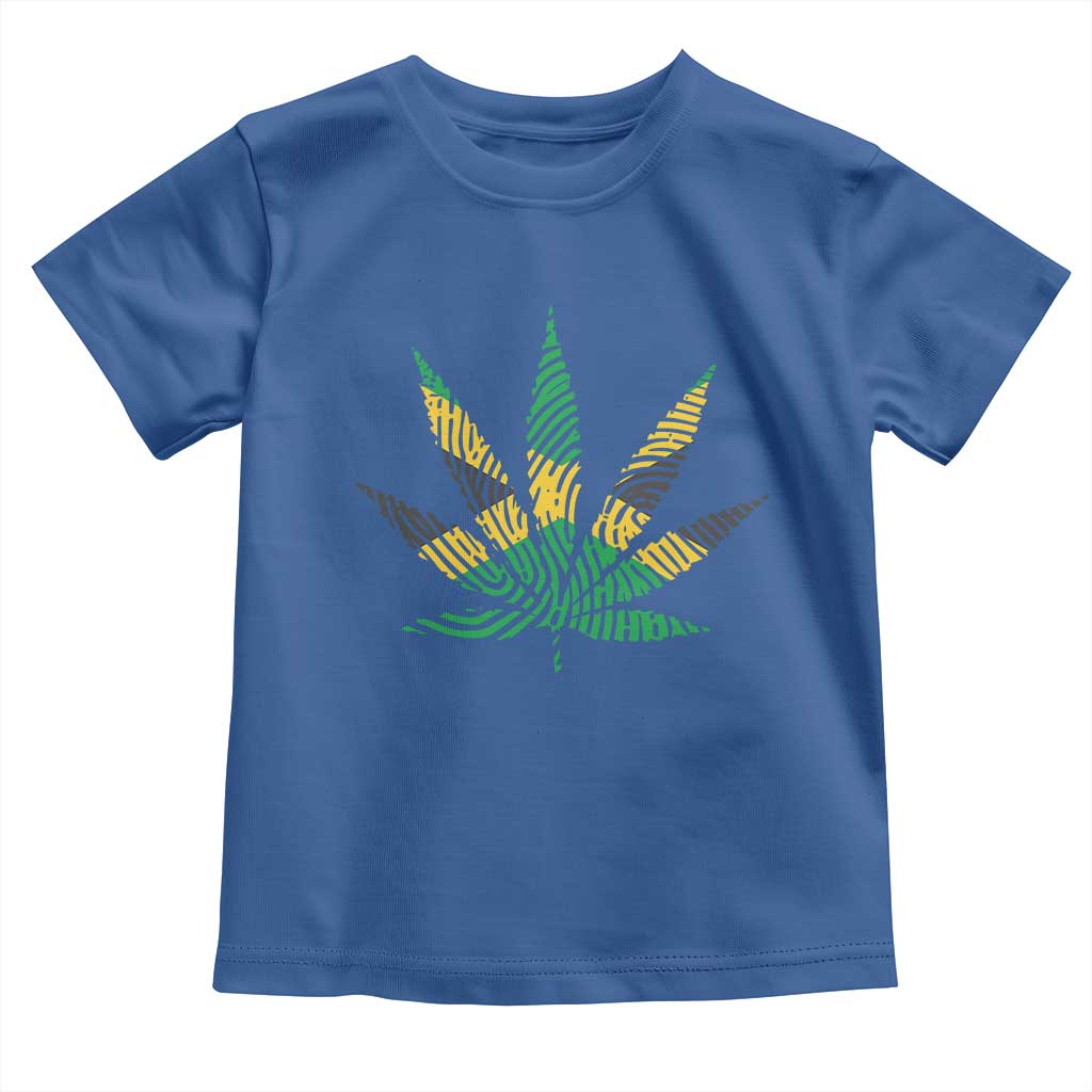 Jamaica Flag Cannabis Toddler T Shirt Funny Stoner Weed Lovers Marijuana 420 - Wonder Print Shop