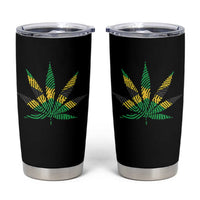 Jamaica Flag Cannabis Tumbler Cup Funny Stoner Weed Lovers Marijuana 420 - Wonder Print Shop
