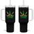 Jamaica Flag Cannabis Tumbler With Handle Funny Stoner Weed Lovers Marijuana 420 - Wonder Print Shop