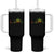 Reggae Weed Tumbler With Handle Rasta Marijuana Leaf Heartbeat Weed Lovers 420 - Wonder Print Shop