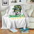 Proud Jamaican Girl Throw Blanket Jamaica Messy Bun Retro Vintage Jamaican Flag - Wonder Print Shop