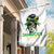 Proud Jamaican Girl Garden Flag Jamaica Messy Bun Retro Vintage Jamaican Flag - Wonder Print Shop
