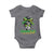 Proud Jamaican Girl Baby Onesie Jamaica Messy Bun Retro Vintage Jamaican Flag - Wonder Print Shop
