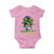 Proud Jamaican Girl Baby Onesie Jamaica Messy Bun Retro Vintage Jamaican Flag - Wonder Print Shop