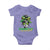 Proud Jamaican Girl Baby Onesie Jamaica Messy Bun Retro Vintage Jamaican Flag - Wonder Print Shop