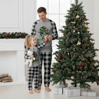 Proud Jamaican Girl Plaid Pajama Set Jamaica Messy Bun Retro Vintage Jamaican Flag - Wonder Print Shop