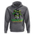 Proud Jamaican Girl Hoodie Jamaica Messy Bun Retro Vintage Jamaican Flag - Wonder Print Shop