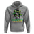 Proud Jamaican Girl Hoodie Jamaica Messy Bun Retro Vintage Jamaican Flag - Wonder Print Shop