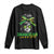 Proud Jamaican Girl Long Sleeve Shirt Jamaica Messy Bun Retro Vintage Jamaican Flag - Wonder Print Shop