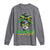 Proud Jamaican Girl Long Sleeve Shirt Jamaica Messy Bun Retro Vintage Jamaican Flag - Wonder Print Shop