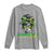 Proud Jamaican Girl Long Sleeve Shirt Jamaica Messy Bun Retro Vintage Jamaican Flag - Wonder Print Shop