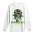 Proud Jamaican Girl Long Sleeve Shirt Jamaica Messy Bun Retro Vintage Jamaican Flag - Wonder Print Shop