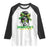 Proud Jamaican Girl Raglan Shirt Jamaica Messy Bun Retro Vintage Jamaican Flag - Wonder Print Shop