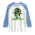 Proud Jamaican Girl Raglan Shirt Jamaica Messy Bun Retro Vintage Jamaican Flag - Wonder Print Shop