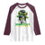 Proud Jamaican Girl Raglan Shirt Jamaica Messy Bun Retro Vintage Jamaican Flag - Wonder Print Shop