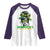 Proud Jamaican Girl Raglan Shirt Jamaica Messy Bun Retro Vintage Jamaican Flag - Wonder Print Shop