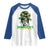 Proud Jamaican Girl Raglan Shirt Jamaica Messy Bun Retro Vintage Jamaican Flag - Wonder Print Shop