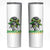 Proud Jamaican Girl Skinny Tumbler Jamaica Messy Bun Retro Vintage Jamaican Flag - Wonder Print Shop