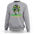 Proud Jamaican Girl Sweatshirt Jamaica Messy Bun Retro Vintage Jamaican Flag - Wonder Print Shop