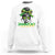 Proud Jamaican Girl Sweatshirt Jamaica Messy Bun Retro Vintage Jamaican Flag - Wonder Print Shop