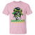 Proud Jamaican Girl T Shirt Jamaica Messy Bun Retro Vintage Jamaican Flag - Wonder Print Shop