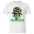 Proud Jamaican Girl T Shirt Jamaica Messy Bun Retro Vintage Jamaican Flag - Wonder Print Shop