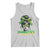 Proud Jamaican Girl Tank Top Jamaica Messy Bun Retro Vintage Jamaican Flag - Wonder Print Shop