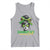 Proud Jamaican Girl Tank Top Jamaica Messy Bun Retro Vintage Jamaican Flag - Wonder Print Shop